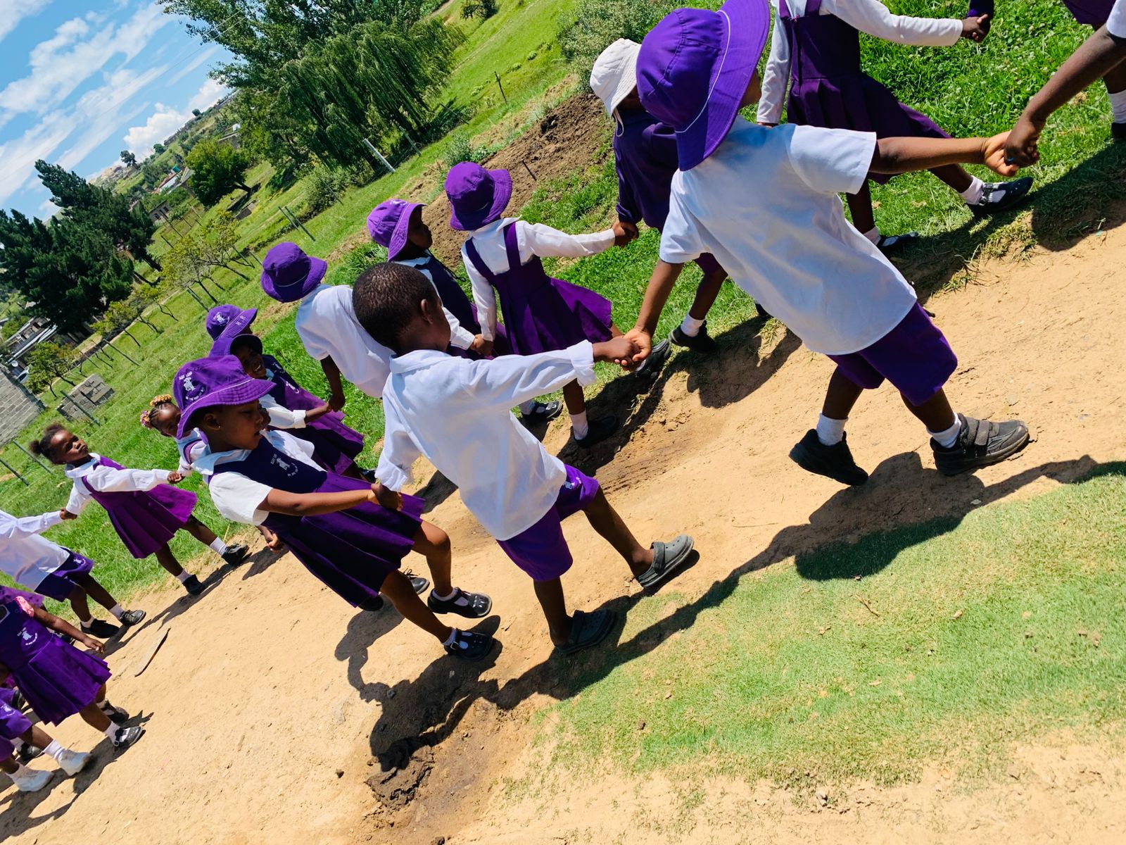Children at Baby Lamb
